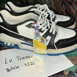 Black and White Louis Vuitton trainer shoes